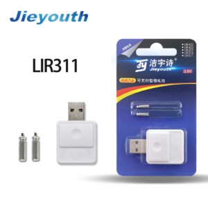 LIR311 Rechargeable Fishing Float Battery Charger Pin Type Lithium Battery Set for Electric Float, USB Charger, Fishing Gear Float Luminous Electronic Float