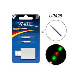 LIR425 Rechargeable Pin Type Lithium Battery Fishing Float Battery CR425 Charger Charger Set for Electric Float, USB Charger, Fishing Gear Float Luminous Electronic Float